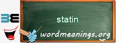 WordMeaning blackboard for statin